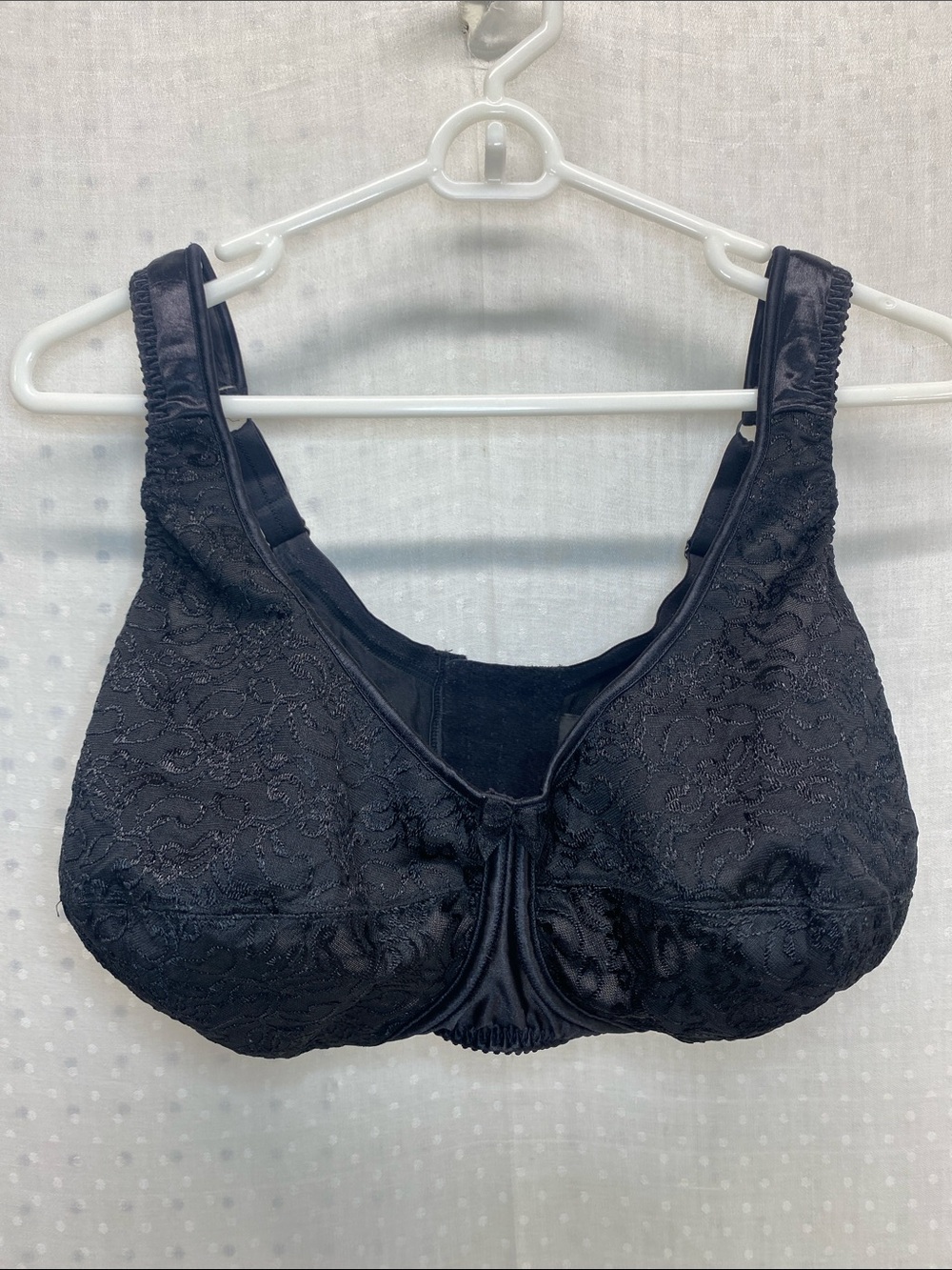 Fayreform Black‎ Lace Bra with Wide Straps Size 42F
